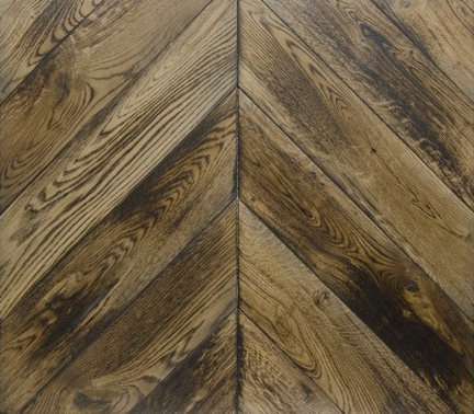 Chevron Parquet engineered wood flooring. ROYAL AGE.