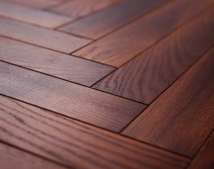 GINGER DEEP - Engineered Ash Herringbone Parquet Wood Floors